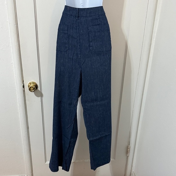 NYDJ Dark Blue Wide Leg Jeans - Picture 6 of 15